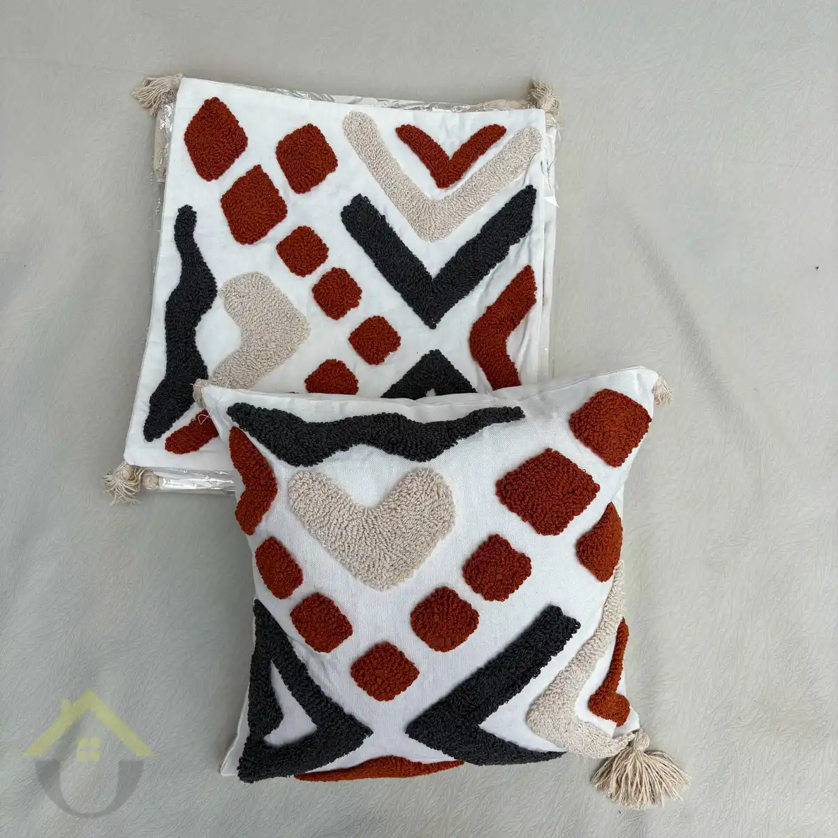 Bohemian Pillow Case - Maroon Black