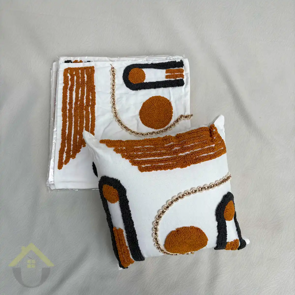 Bohemian Pillow Case - Brown Abstract